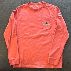 Vineyard Vines Pink Long Sleeve Tee Classic Crew